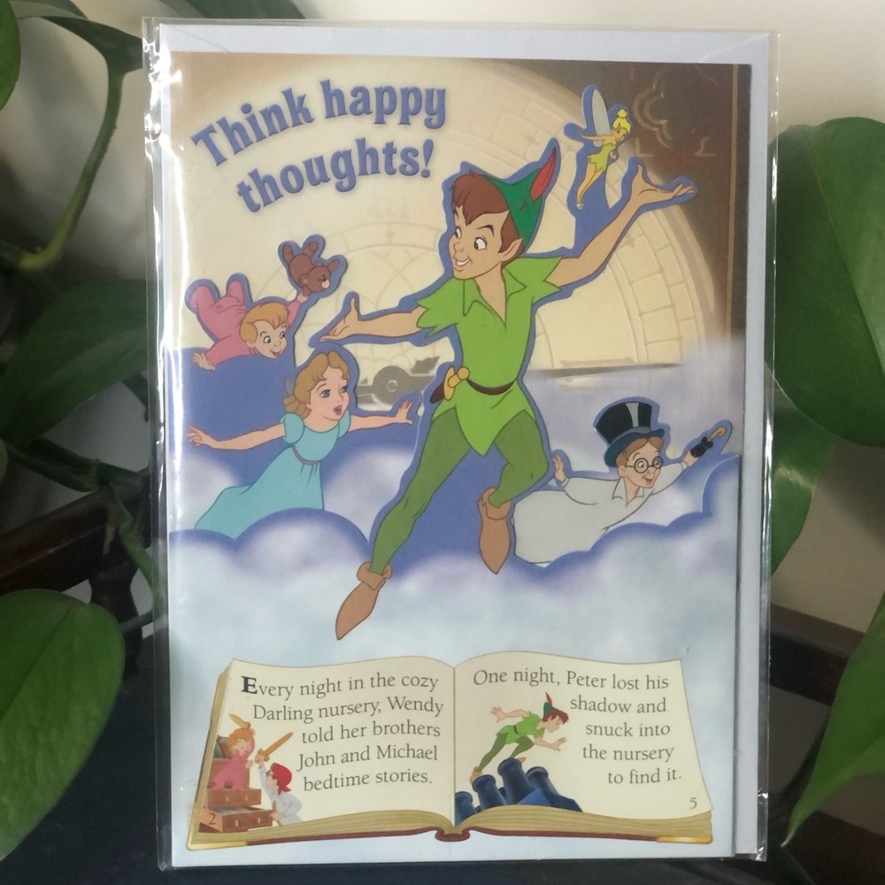 2007 Disney Peter Pan Storybook Greeting Card